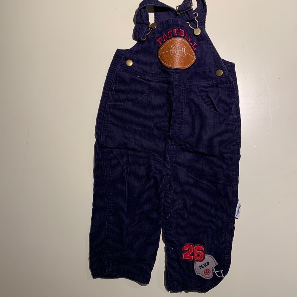 Vitamins Kids Blue Corduroy Overalls Boys 18M